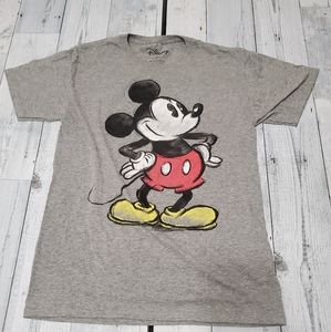 Small Mickey Mouse tee gray